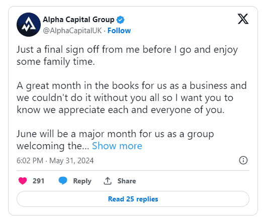 alpha capital tweet